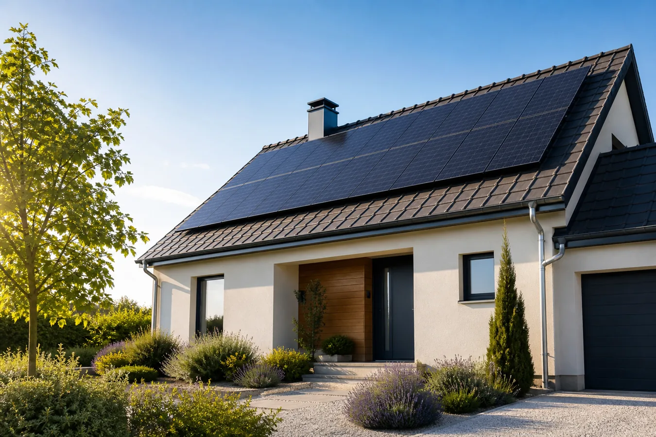 Installation de panneaux photovoltaïques sur une toiture